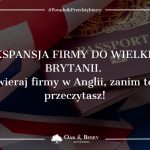Ekspansja firmy do Wielkiej Brytanii