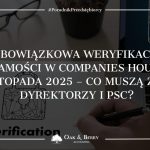 Obowiązkowa weryfikacja tożsamości w Companies House